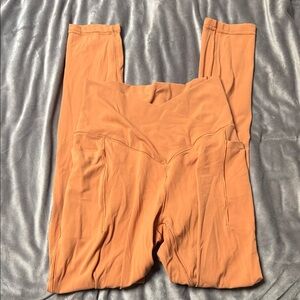 Orange High-Waisted Leggings